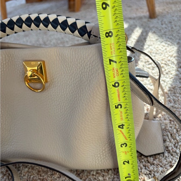 Mulberry iris beige gold top handle 2 way Purse handbag satchel - Picture 4 of 15